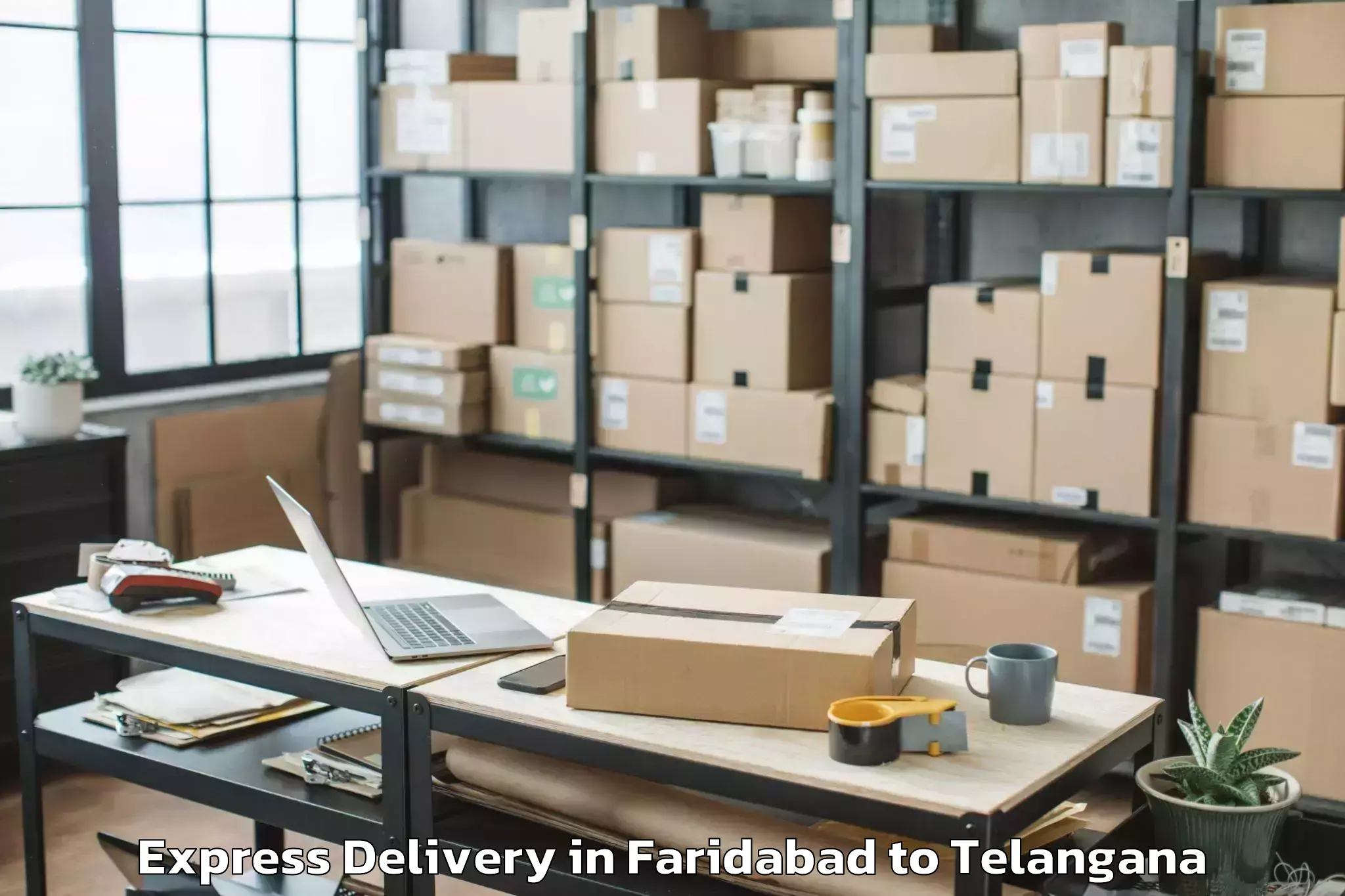 Professional Faridabad to Mancherial Express Delivery